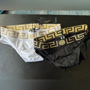 Versace Briefs- Brand New- 2 pack- White and Black